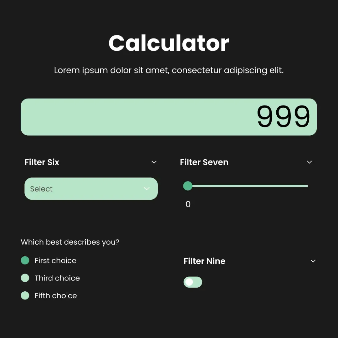 Przykład dedykowanego kalkulatora dla danej niszy.