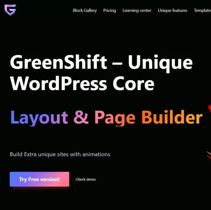 funkcje greenshifta w wordpressie