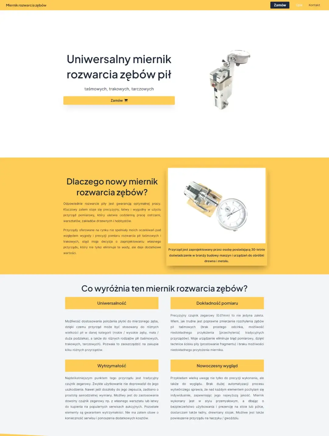 Strona internetowa www.miernik-rozwarcia.xce.pl stworzona przez Łukasza Miłoś